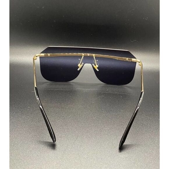 Unisex Rimless Black Sunglasses - Picture 4 of 9